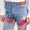 Rat Flared Patchwork Frayed Jeans - CU Rat Flared Patchwork Frayed Jeans - CU