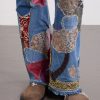 Rat Flared Patchwork Frayed Jeans - E2 Rat Flared Patchwork Frayed Jeans - E2