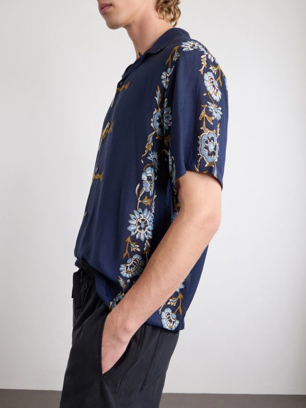 Toggle & Maille Convertible-Collar Printed Woven Shirt - CU Toggle & Maille Convertible-Collar Printed Woven Shirt - CU