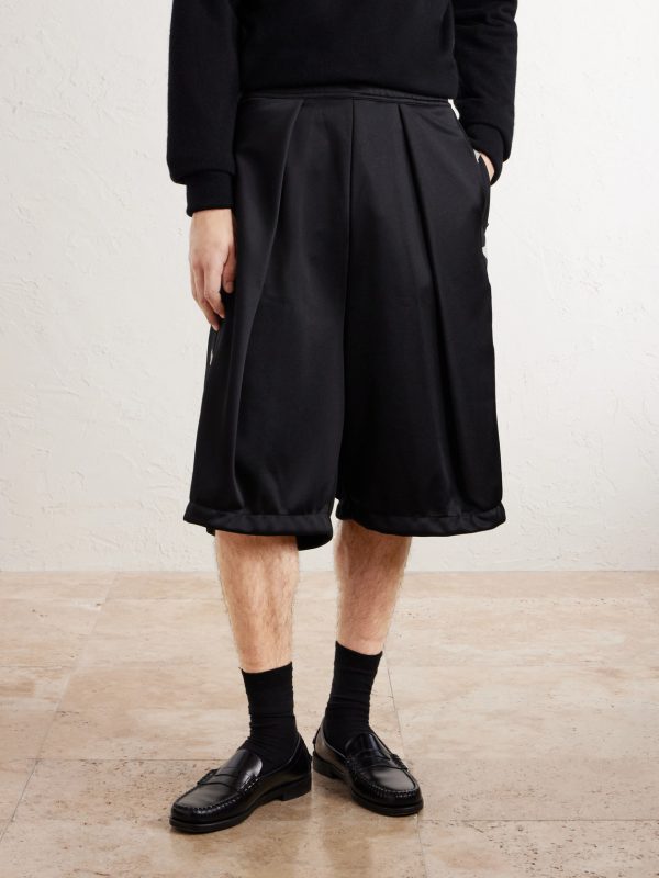 Kome-Kome Straight-Leg Satin-Jersey Shorts - FR Kome-Kome Straight-Leg Satin-Jersey Shorts - FR