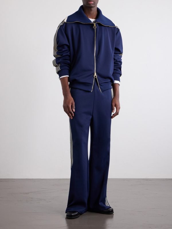 Striped Jersey Track Jacket - OU Striped Jersey Track Jacket - OU
