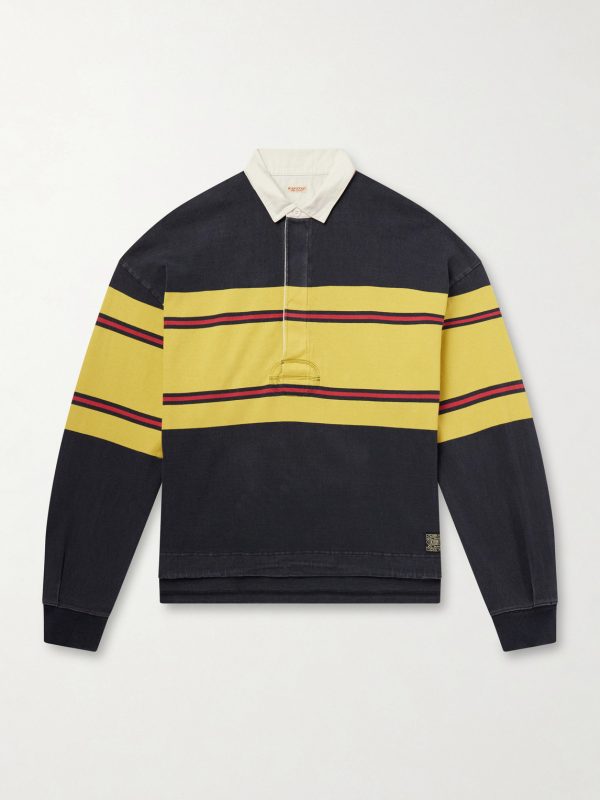 BIG Striped Cotton-Jersey Polo Shirt BIG Striped Cotton-Jersey Polo Shirt