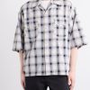 Camp-Collar Checked Cotton Western Shirt - FR