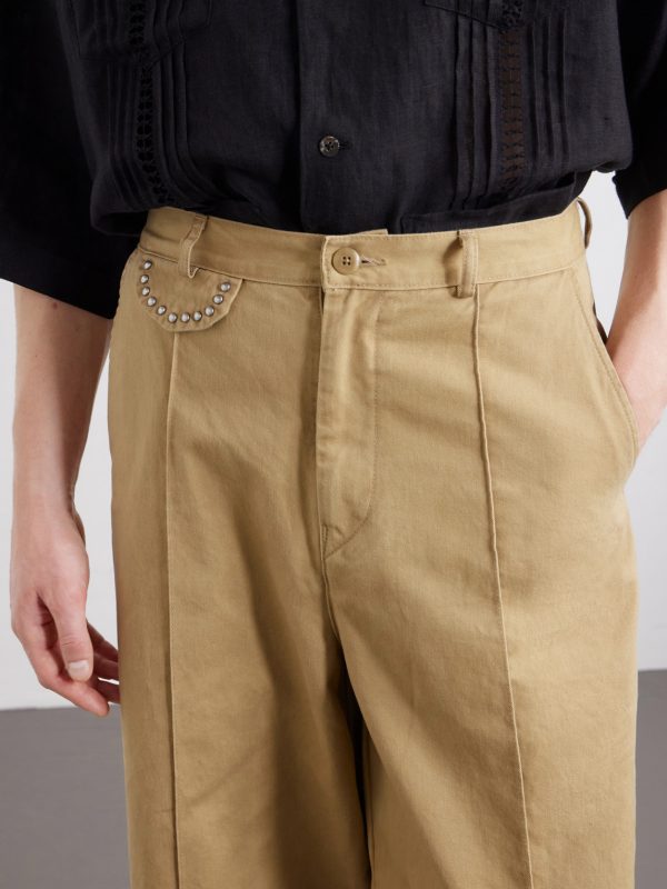 Boogie Day Straight-Leg Panelled Cotton-Twill Trousers - CU Boogie Day Straight-Leg Panelled Cotton-Twill Trousers - CU