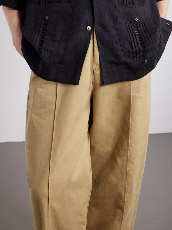 Boogie Day Straight-Leg Panelled Cotton-Twill Trousers - E1 Boogie Day Straight-Leg Panelled Cotton-Twill Trousers - E1