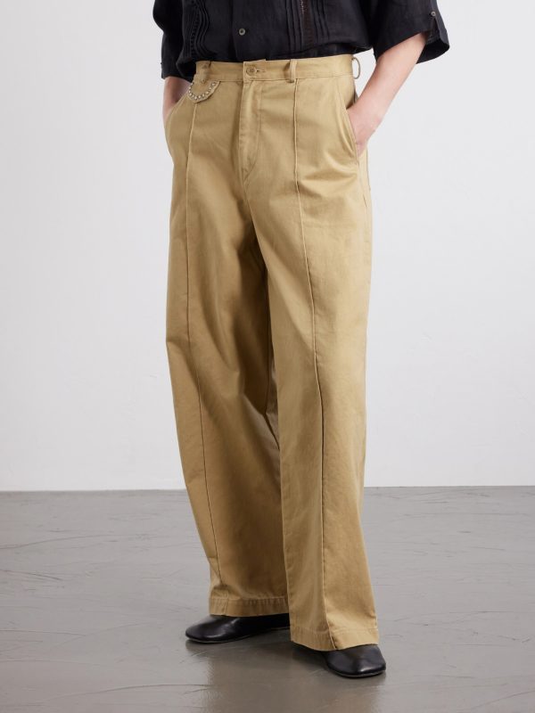 Boogie Day Straight-Leg Panelled Cotton-Twill Trousers - FR Boogie Day Straight-Leg Panelled Cotton-Twill Trousers - FR