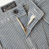 Liberty Hicoree Fatigue Wide-Leg Striped Distressed Patchwork Cotton-Twill Trousers - E1