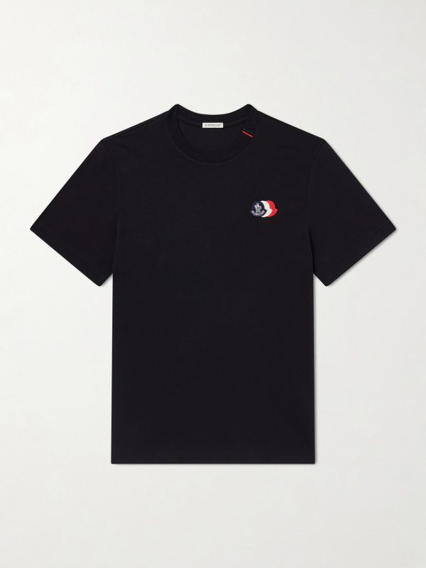 Logo-Appliquéd Cotton-Jersey T-Shirt