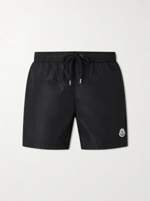 Straight-Leg Mid-Length Swim Shorts