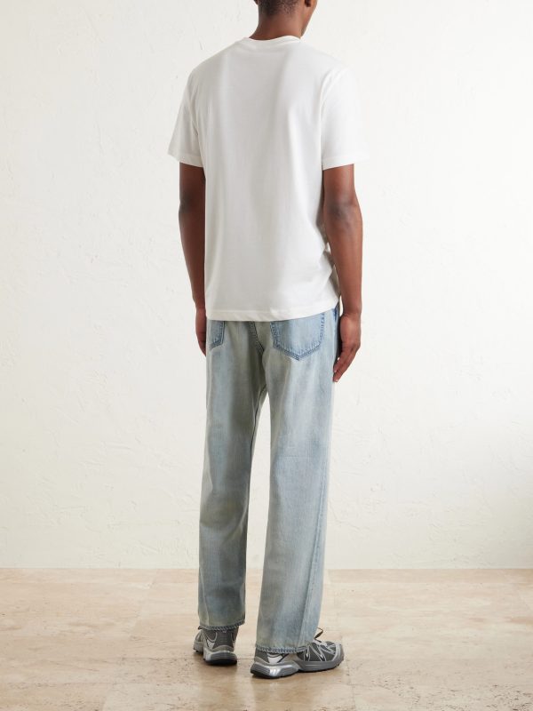Logo-Appliquéd Cotton-Jersey T-Shirt - BK