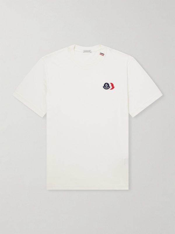 Logo-Appliquéd Cotton-Jersey T-Shirt
