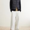 Panelled Virgin Wool and Quilted Shell Down Zip-Up Cardigan - OU Panelled Virgin Wool and Quilted Shell Down Zip-Up Cardigan - OU