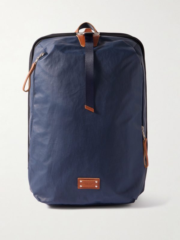Bump L Canvas and Leather-Trimmed CORDURA® Nylon Backpack