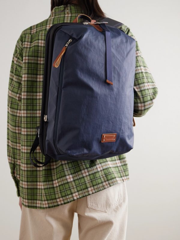 Bump L Canvas and Leather-Trimmed CORDURA® Nylon Backpack - OU