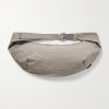 Sash Large Leather-Trimmed Coated-Nylon Sling Bag - BK Sash Large Leather-Trimmed Coated-Nylon Sling Bag - BK