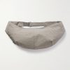 Sash Large Leather-Trimmed Coated-Nylon Sling Bag Sash Large Leather-Trimmed Coated-Nylon Sling Bag