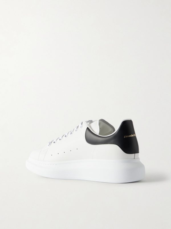 Exaggerated-Sole Leather Sneakers - BK Exaggerated-Sole Leather Sneakers - BK