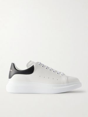 Exaggerated-Sole Leather Sneakers Exaggerated-Sole Leather Sneakers