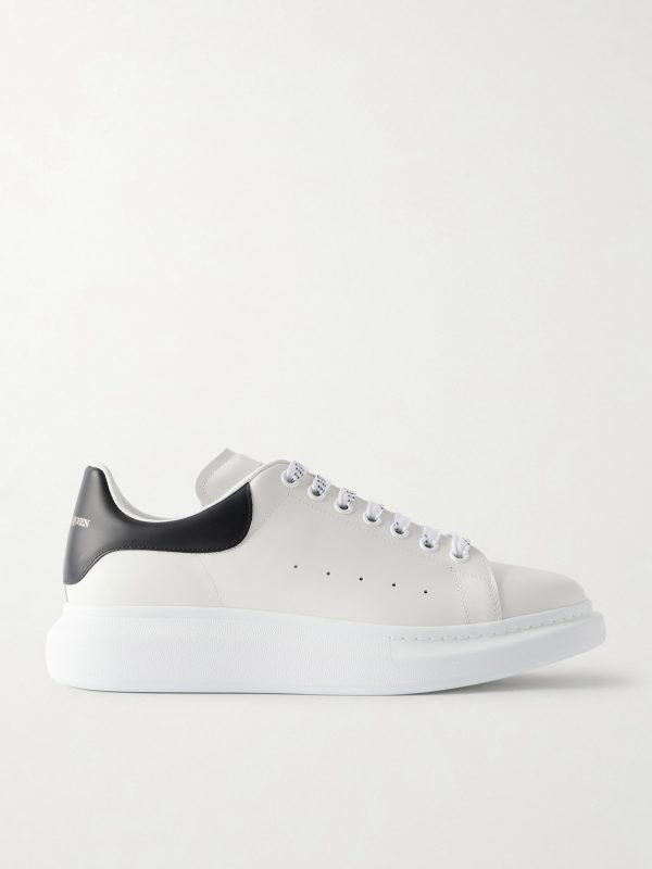 Exaggerated-Sole Leather Sneakers Exaggerated-Sole Leather Sneakers