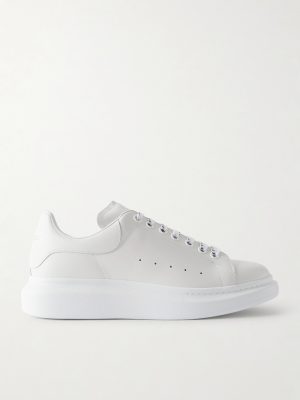 Exaggerated-Sole Leather Sneakers Exaggerated-Sole Leather Sneakers