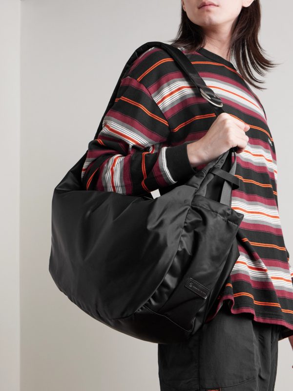 Ark Leather-Trimmed Nylon Shoulder Bag - OU Ark Leather-Trimmed Nylon Shoulder Bag - OU