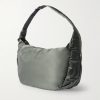 Ark Leather-Trimmed Nylon Shoulder Bag - BK Ark Leather-Trimmed Nylon Shoulder Bag - BK
