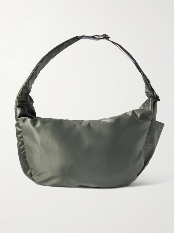Ark Leather-Trimmed Nylon Shoulder Bag Ark Leather-Trimmed Nylon Shoulder Bag