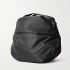 Cocoon Leather-Trimmed Recycled Nylon Weekend Bag - BK