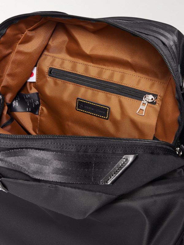 Cocoon Leather-Trimmed Recycled Nylon Weekend Bag - E1