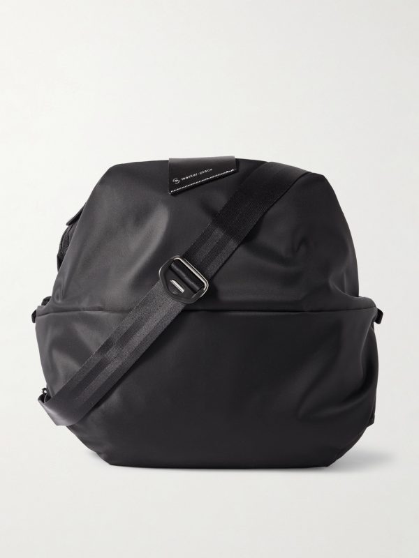 Cocoon Leather-Trimmed Recycled Nylon Weekend Bag