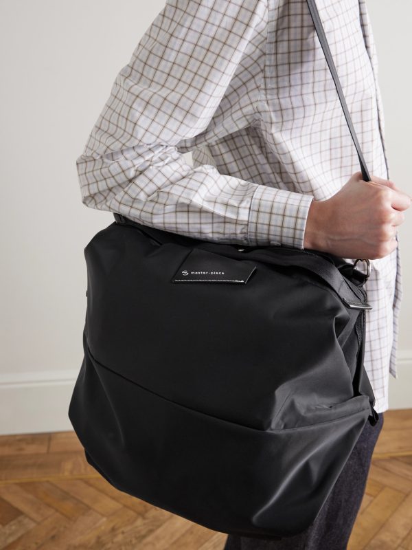 Cocoon Leather-Trimmed Recycled Nylon Weekend Bag - OU