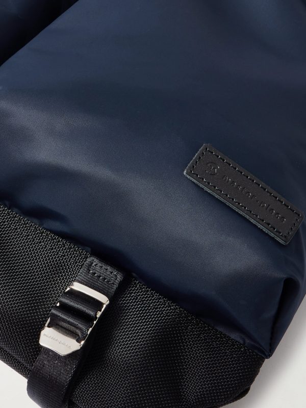 Lightning Leather-Trimmed Nylon-Twill and CORDURA® Tote Bag - CU Lightning Leather-Trimmed Nylon-Twill and CORDURA® Tote Bag - CU