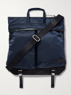Lightning Leather-Trimmed Nylon-Twill and CORDURA® Tote Bag Lightning Leather-Trimmed Nylon-Twill and CORDURA® Tote Bag