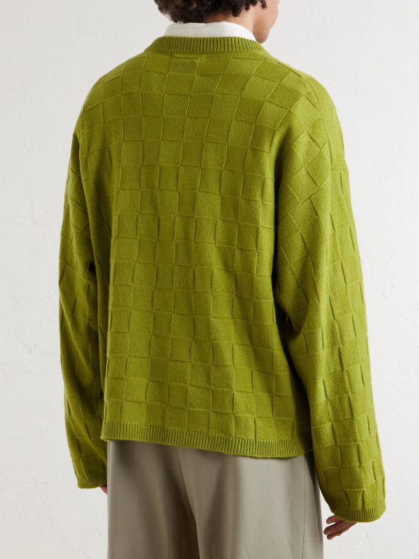 Culver Checked Cashmere Sweater - BK