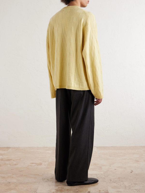 Culver Checked Cashmere Sweater - BK