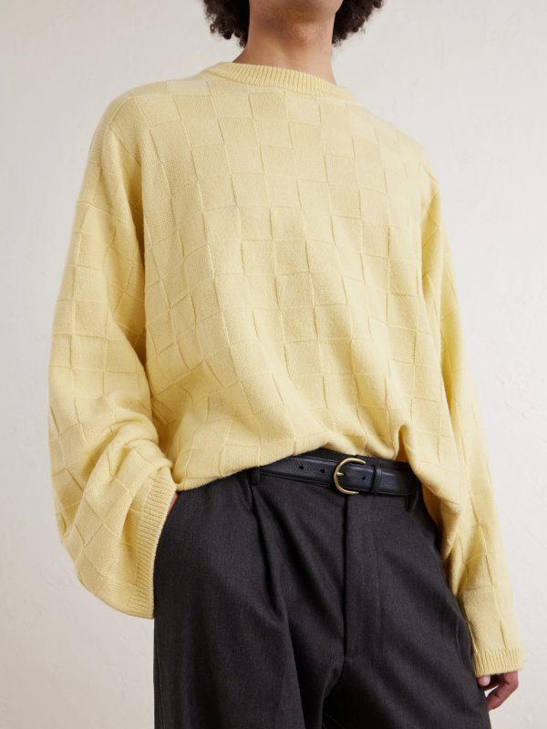 Culver Checked Cashmere Sweater - CU
