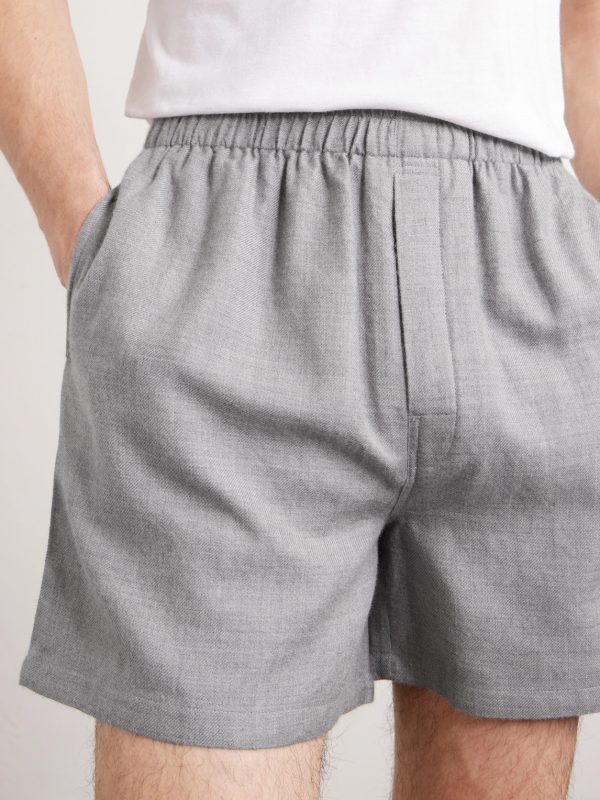 Cashmina Straight-Leg Wool and Cashmere-Blend Shorts - CU Cashmina Straight-Leg Wool and Cashmere-Blend Shorts - CU
