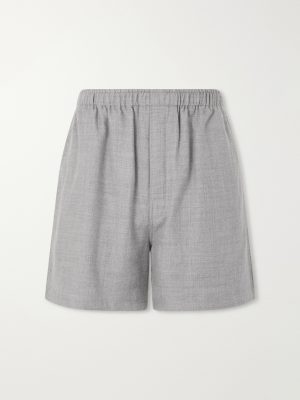 Cashmina Straight-Leg Wool and Cashmere-Blend Shorts Cashmina Straight-Leg Wool and Cashmere-Blend Shorts