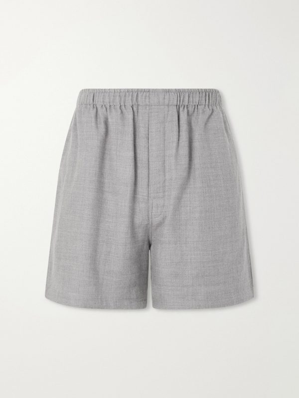 Cashmina Straight-Leg Wool and Cashmere-Blend Shorts Cashmina Straight-Leg Wool and Cashmere-Blend Shorts