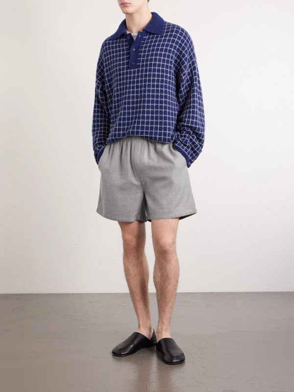 Cashmina Straight-Leg Wool and Cashmere-Blend Shorts - OU Cashmina Straight-Leg Wool and Cashmere-Blend Shorts - OU