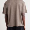 Lenny Wool, Silk and Linen-Blend T-Shirt - BK Lenny Wool, Silk and Linen-Blend T-Shirt - BK