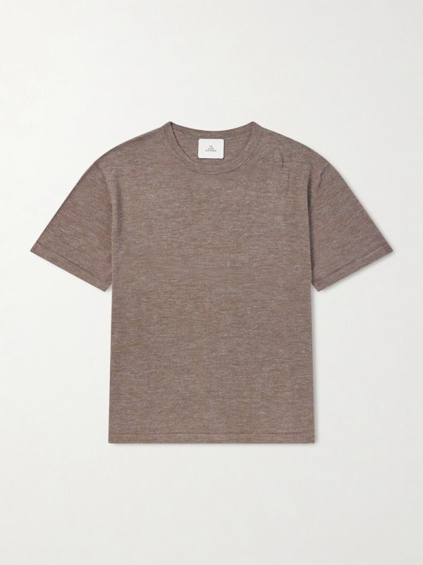Lenny Wool, Silk and Linen-Blend T-Shirt Lenny Wool, Silk and Linen-Blend T-Shirt
