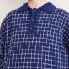 Dume Checked Cashmere and Silk-Blend Polo Shirt - CU Dume Checked Cashmere and Silk-Blend Polo Shirt - CU