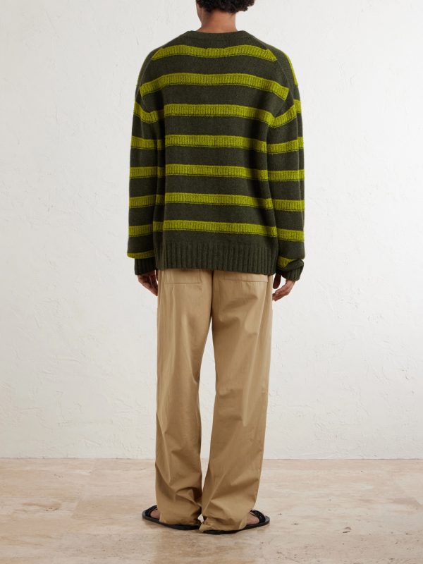 Ridgeline Striped Cashmere-Blend Sweater - BK Ridgeline Striped Cashmere-Blend Sweater - BK