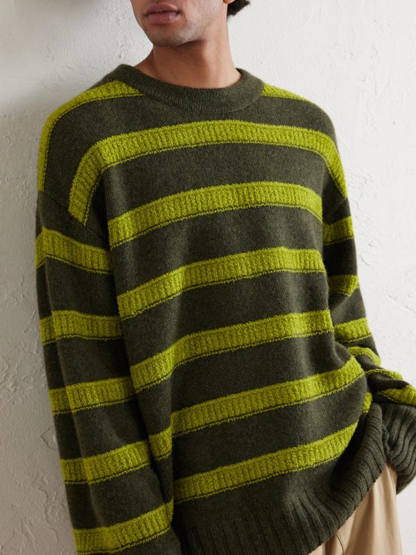 Ridgeline Striped Cashmere-Blend Sweater - CU Ridgeline Striped Cashmere-Blend Sweater - CU