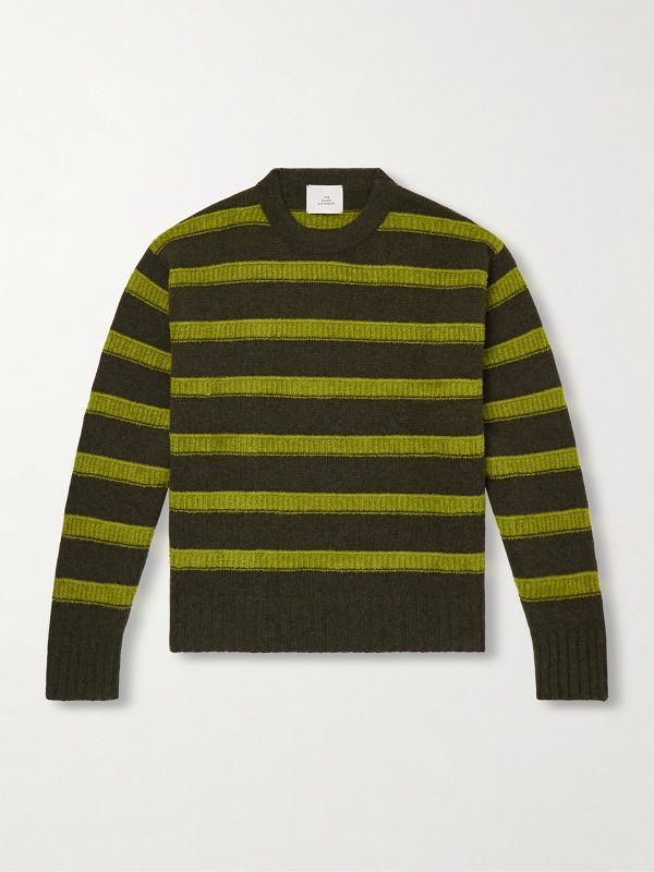 Ridgeline Striped Cashmere-Blend Sweater Ridgeline Striped Cashmere-Blend Sweater