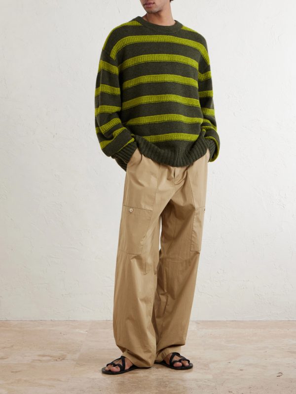 Ridgeline Striped Cashmere-Blend Sweater - OU Ridgeline Striped Cashmere-Blend Sweater - OU