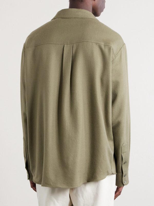 Cashmina Wool and Cashmere-Blend Shirt - BK