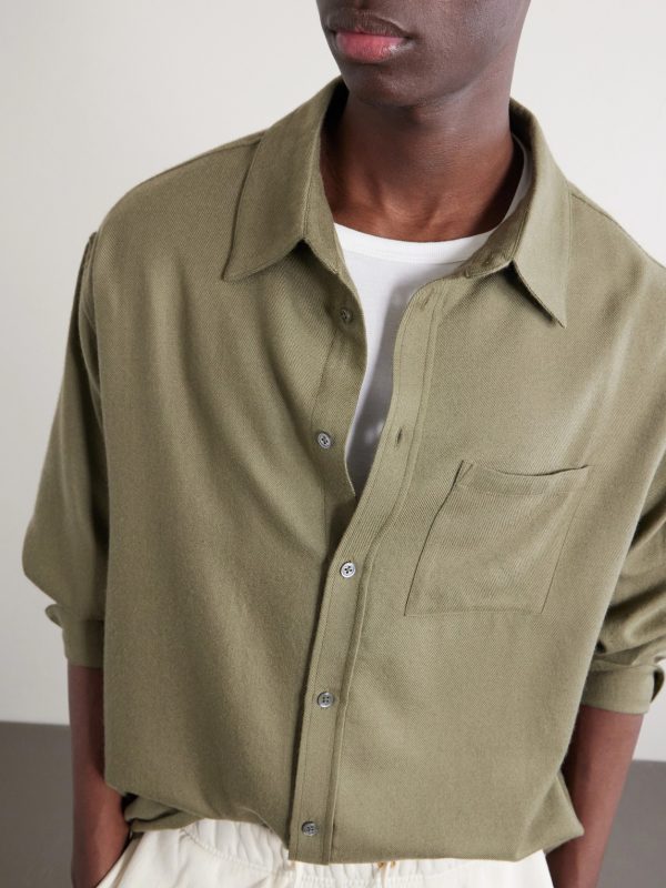 Cashmina Wool and Cashmere-Blend Shirt - CU