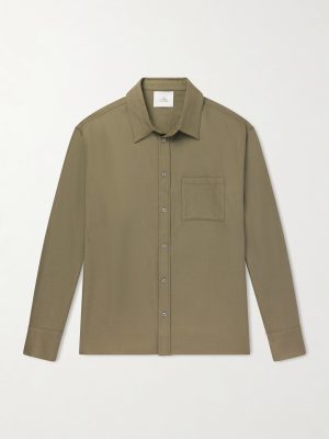 Cashmina Wool and Cashmere-Blend Shirt